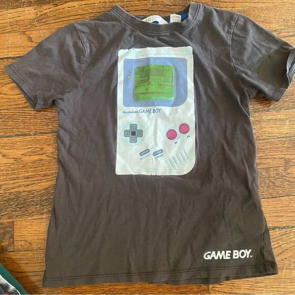 H&M Nintendo kids Game Boy Graphic T-Shirt - gray size 8 - Picture 1 of 6